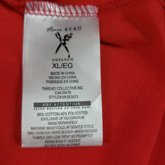 MARC ECKO CUT SEW GOJI BERRY  T-SHIT SIZE X LARGE - Picture 7 of 10